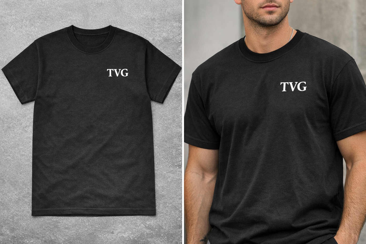 TVG Essential Black Tee